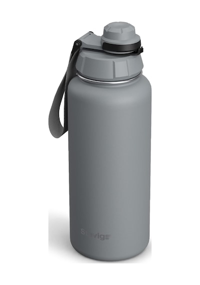 Stevig 1 Hand Leak-proof Sızdırmaz Çelik Termos 1000 Ml Grey St-2