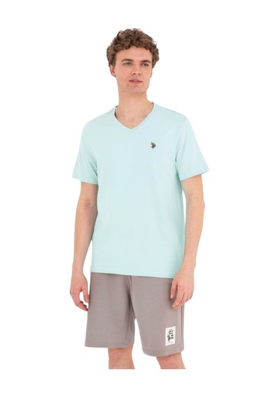 U.S. Polo Assn. Erkek V Yaka T-shirt Nil
