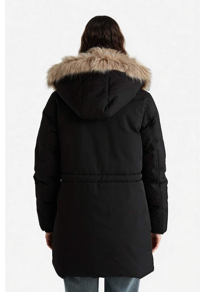 Defacto Su Geçirmez Relax Fit Kapüşonlu Parka F2880ax25wnbk27 Siyah-bk27
