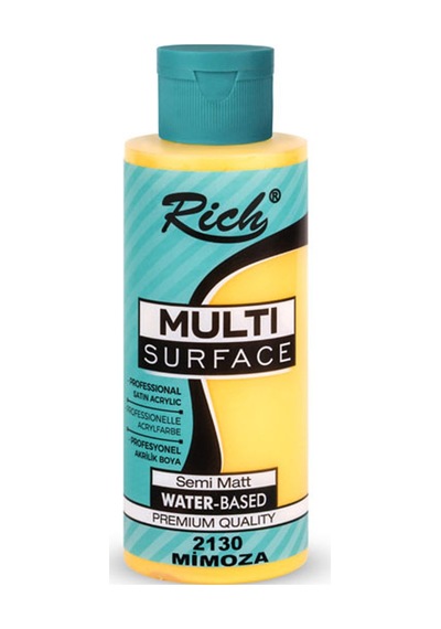 Rich Akrilik Boya Multi Surface 120 Cc Mimoza 2130 Çok Renkli