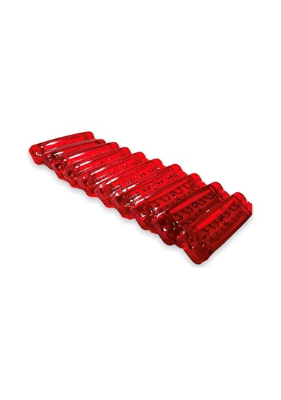 Ahmet Otomotiv 10 Adet Çift Sıra Parmak Led Kırmızı Renk 10cm 16 Led