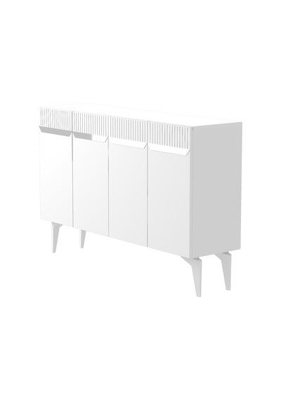 Ka1244bs Duma Konsol Beyaz-silver 120cm Beyaz - Sılver