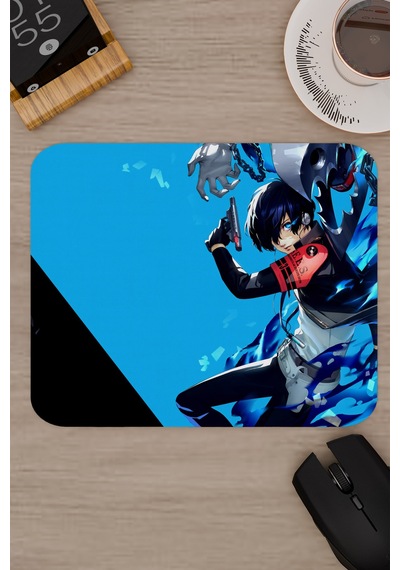 Persona 3 Kaymaz Dikişli Kauçuk Oyuncu Mousepad V3 - 22x18 Gaming Mouse Pad Fare Altlığı