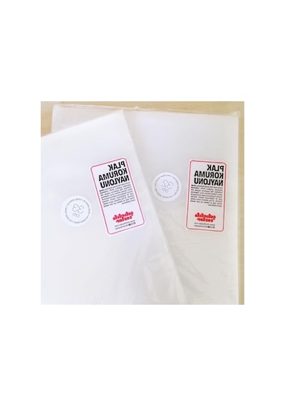 Naylon Plak Koruma, 32x32 Cm, 25 Adet Set Açık Kahverengi