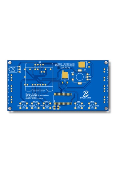 Arduino Tabanlı Tda7419 Ses İşlemcisi Oled Ekranlı Amfi Devresi