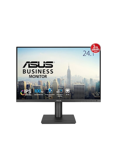 Asus 24.1" Ips Be248cfn 5ms 100hz Hdmı-dp Typec Tj45 Multimedya Kurumsal Pivot Monitör 1920x1200 / 90lm0aj0-b02k70