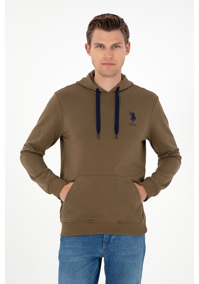 U.s. Polo Assn. Erkek Haki Sweatshirt 50289059-vr027 Haki