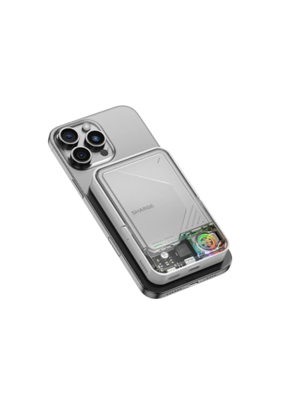 Sharge IceMag 2 - Magsafe Destekli Kablosuz Hızlı PowerBank - Beyaz