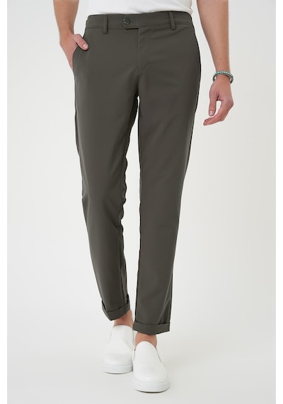Efor Comfort Fit Beli Lastikli Yan Cep Haki Jogger Pantolon P 1150 Haki