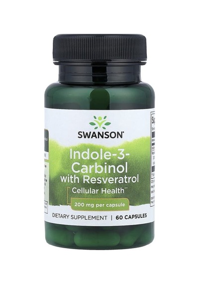 Swanson Vitamins, Indole-3-carbinol With Resveratrol, 60 Capsules