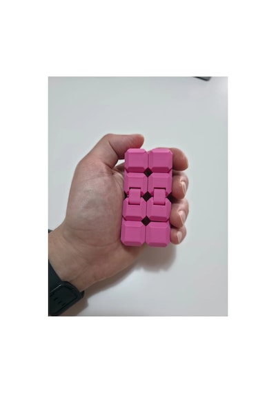 Oyuncak Küp - Sonsuz Dönüş Küpü - Sitres Hareketli Küpü Pembe
