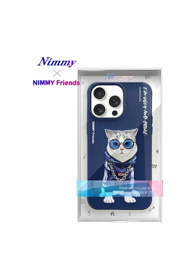 İphone 13 Pro Max Kılıf 3d Tarz Kedi Figürlü Şehirli çok renkli