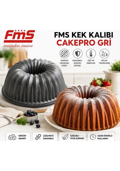 Fms Cakepro Kek Kalıbı 9036gri Gri