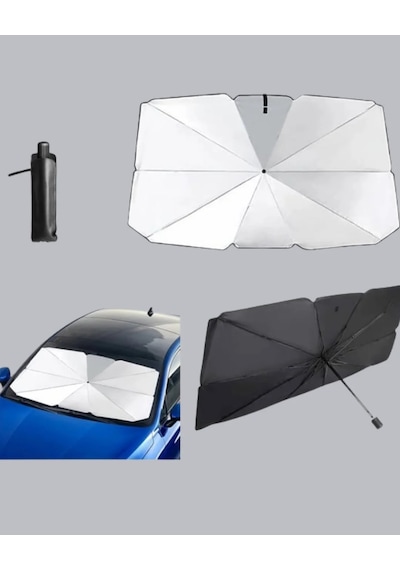 Katlanabilir Oto Güneşlik - 125x65 Cm 1 Adet