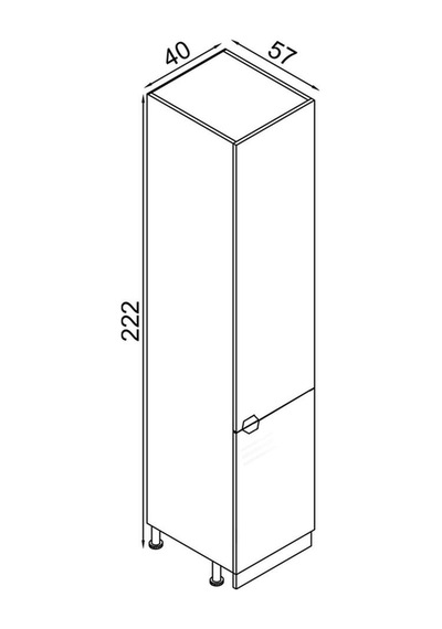40 Cm Efil Boy Dolabı Mdf Beyaz