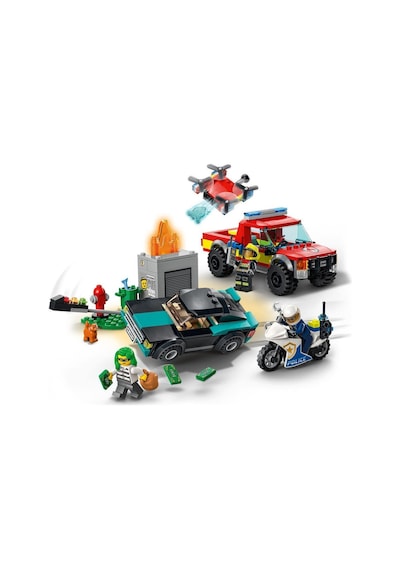 LEGO® City 60319 İtfaiye Kurtarma Operasyonu ve Polis Takibi 60319 295 Parça
