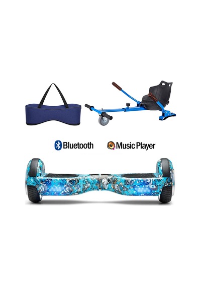 Citymate Elektrikli Kaykay Hoverboard Akıllı Denge 6.5 Inch + Hoverkart + Çanta Extrem21 Paket D20