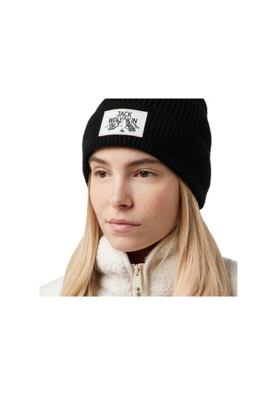Jack Wolfskin Badge Beanie Unisex Bere Siyah