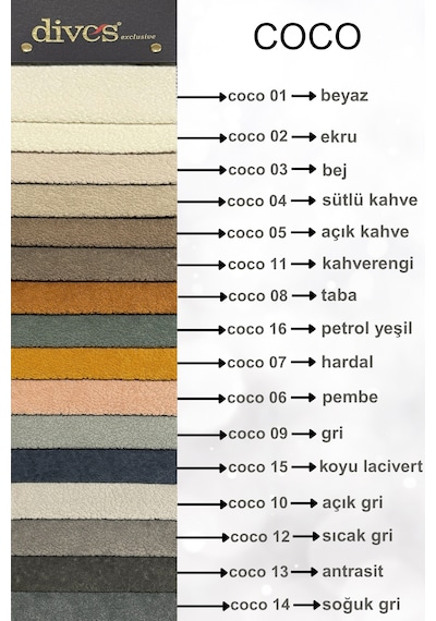Coco Serisi Premium Silinebilir Döşemelik Kumaş Açık Gri