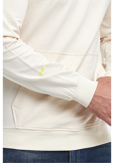 Slazenger Oslo In Erkek Kapüşonlu Cepli Bej Sweatshirt Bej