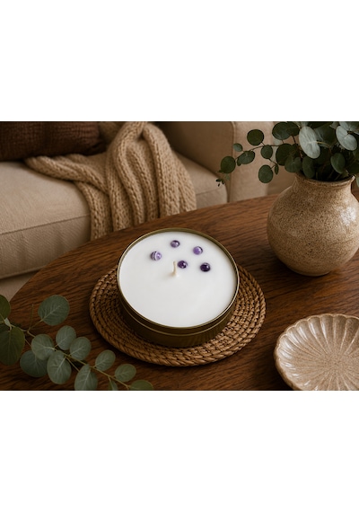 Doğal Taş Temalı 3 Lü El Yapımı Aromatik Mum Seti Nazar, Huzur, Ruhsal Denge Ve Bereket Gold Teneke Hediyelik Mum 001 - Beyaz Doğal Taş Temalı 3 Lü El Yapımı Aromatik Mum Seti Nazar, Huzur, Ruhsal Denge Ve Bereket Gold Teneke Hediyelik Mum 001 - Beyaz