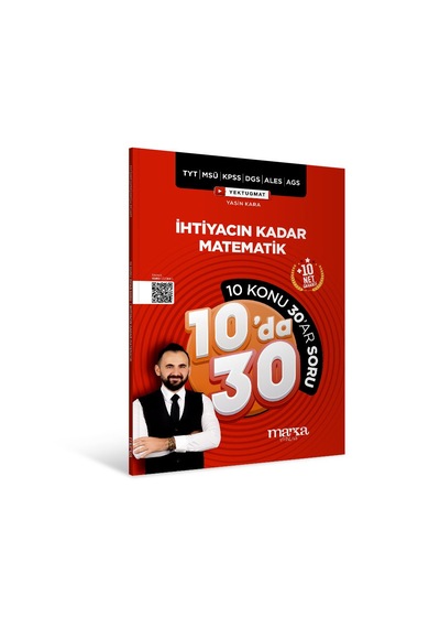 Kpss Meb-ags Yks Tyt Msü Dgs Ales İhtiyacın Kadar Matematik Kampı 10 Da 30 Soru Bankası Çözümlü Marka Yayınları