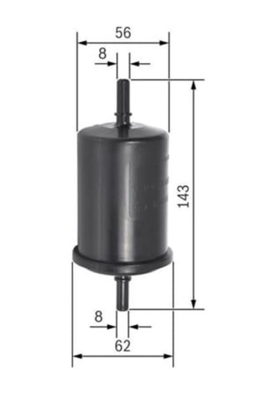 BOSCH 09864B2017 0986Tf0036-0450902161 Yakıt Filtresi CLIO-Kng-Lgn-Megane-Trafic-Partner-Berlingo-206-306-307-407-C5