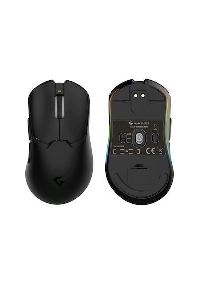 Tracker Pro Rgb Kablosuz 2.4ghz Bluetooth Kablolu Dock Şarj İstasyonlu 69gr 1khz 12000dpı Oyuncu Mouse Siyah