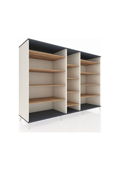 Kronos Dolap 11 Raflı 220x59x163 Aytaşı-antrasit/çam Aytaşı-antrasit/çam