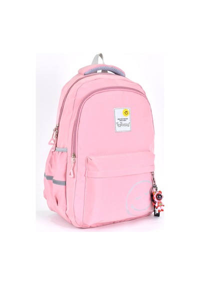 Elatae Unisex Ortopedik Çok Gözlü Günlük Seyahat Okul Sırt Çantası Pembe 51709