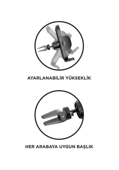 Orima Jx-046 Araç Telefon Tutucu Havalandırma Izgarasına Takılan Model 1