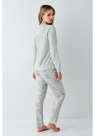 Rolypoly Kadın Yeşil Pijama Takımı Rp3703-s-v1 Yeşil