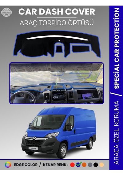 Cıtroen Jumper X290 Kasa 2014-2024 Torpido Örtüsü Ön Göğüs Koruma Araca Özel Çatlamayı Önler - 965 Stiloto