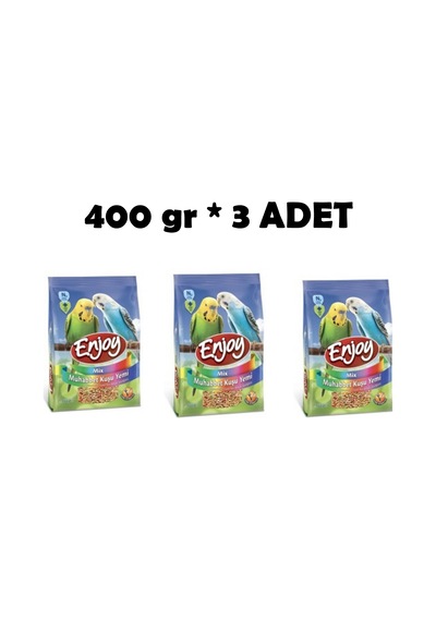 Enjoy Mix Muhabbet Kuşu Yemi 3 x 400 G