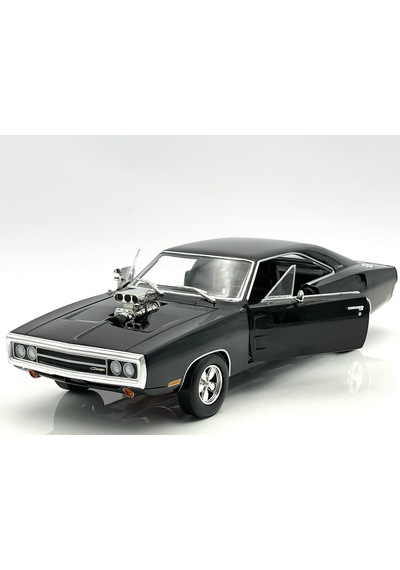 1:18 Ölçek Greenlight 1970 Dodge Charger With Blown Engine Diecast Metal Minyatür Model Araba 25cm