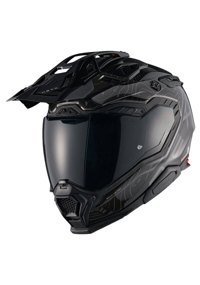 Nexx X.wed 3 Furka Karbon Enduro Motosiklet Kaskı Siyah - Gri