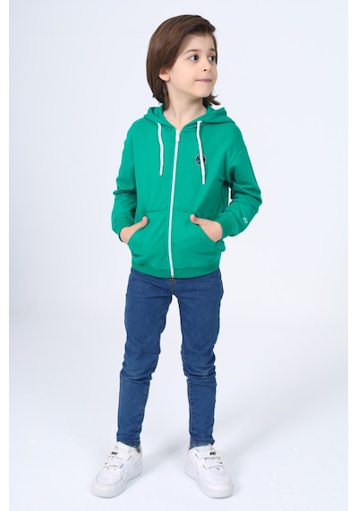 Toontoy Kids Toontoy Erkek Çocuk Kapüşonlu Fermuarlı Cepli Düşük Omuz Baskılı Örme Hırka - 3 İplik Şardonsuz Koyu Yeşil Toontoy Kids Toontoy Erkek Çocuk Kapüşonlu Fermuarlı Cepli Düşük Omuz Baskılı Örme Hırka - 3 İplik Şardonsuz Koyu Yeşil