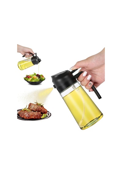 Yağ Püskürtme Şişesi, 2'li Yağ Dağıtıcı Ve Püskürtücü, Mutfak İçin 470ml Yağ Şişesi, Hava Fritözü, Barbekü Salata Ve Biftek İçin Yağ Püskürtme Şişesi' Çok Renkli