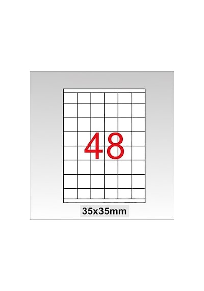 Taneks Lazer Etiket 35X35 MM 4800'lü Paket Tw-2348