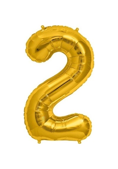 2 Folyo Balon Gold Turuncu