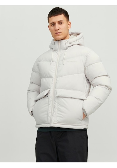 Jack & Jones Jack&Jones Kapüşonlu Şişme Bej Erkek Mont 12238849 001