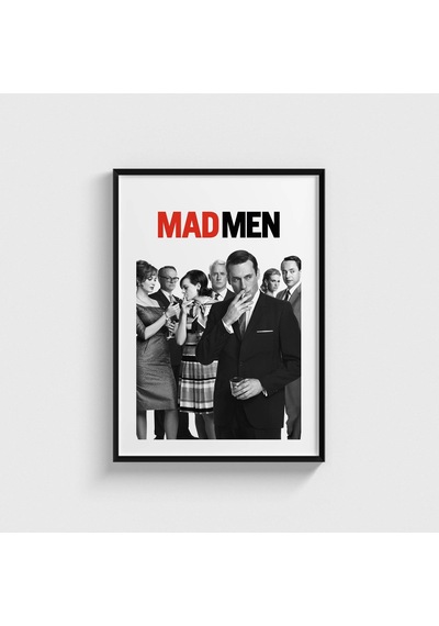 Mad Men Dizi Posteri Tablo Çerçeveli Poster Duvar Dekorasyonu Siyah Çerçeveli Tablo Siyah Çerçeveli Tablo Dn11d519sıyah