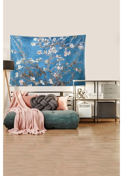 Pelangi Mavi Almond Blossom Leke Tutmaz Kadife Kumaş Duvar Örtüsü Duvar Halısı Tapestry Ywll376, 35 X 50 Çok Renkli Pelangi Mavi Almond Blossom Leke Tutmaz Kadife Kumaş Duvar Örtüsü Duvar Halısı Tapestry Ywll376, 35 X 50 Çok Renkli