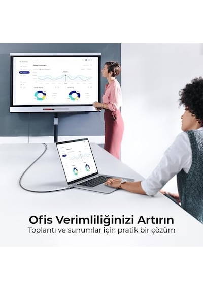 Usb-c To Hdmı Kablo, 2 Metre, 4k60hz, 18gbps, Type-c To Hdmı Görüntü Kablosu, Thunderbolt 5/4/3 Uyumlu