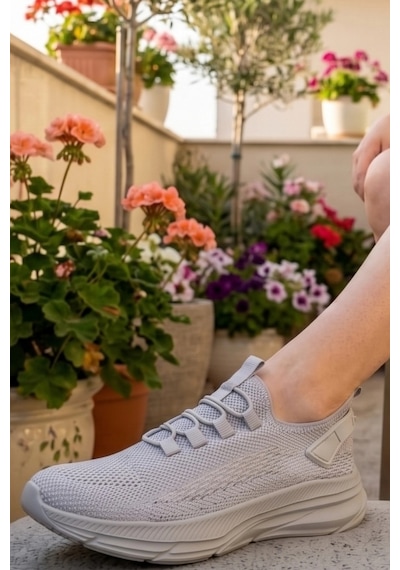 In Step Daıly - Max Pro: Ultra Hafif Gri Unısex Spor Ayakkabı