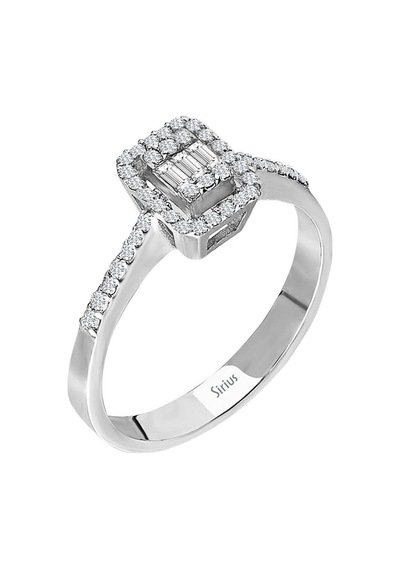 Sirius F Renk 0,20 Karat Baget Pırlanta Yüzük 0841R0038