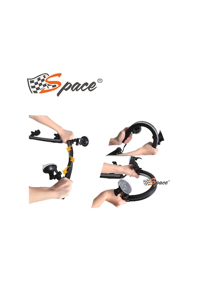 Space Çakar Lamba 12-32v Esnek Model 44cm Vantuzlu Çakarlı Mavi-kırmızı / Lapa544