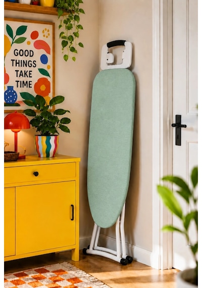 Pionny Duck Kumaş Keçeli Ütü Masası Kılıfı - 55x140 Cm - Mint Çok Renkli