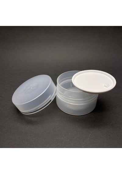 100 Ml Plastik Krem Kutusu , 100 Cc Şeffaf Renkli Kapaklı Krem Kavanozu X 3 Adet