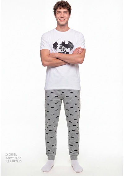 Penti Erkek Renkli Lic-Batman Pijama Takımı
